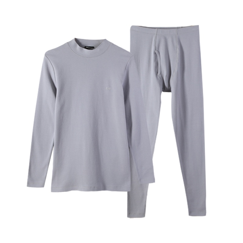 猫人男女士加厚秋衣秋裤套装中高领棉舒绒中厚情侣保暖内衣毛衫棉