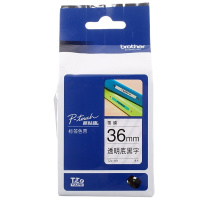 兄弟(brother)TZe-661 36mm标签色带黄底黑字(适用机型9500/9700/9800/3600)