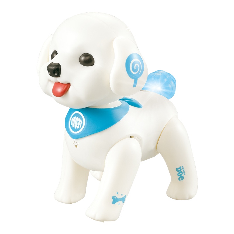乐能 K19儿童电动玩具小狗狗走路会叫跳舞1-2岁3男女孩宝宝智能仿真机器狗(K19 遥控编程小泰迪)