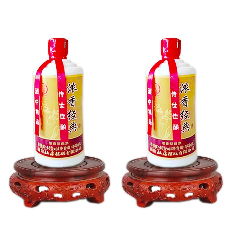 洛阳杜康酒纯粮食原浆 浓香经典酒 46度 448ml/瓶 口感细腻单瓶礼盒装