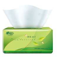 心相印 茶语丝享抽纸3层130抽压花抽取式纸巾面巾纸软抽DT15130 单个装