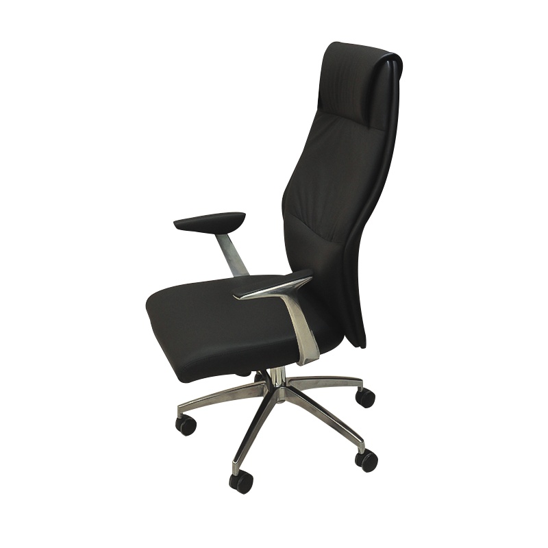 榭邦HY-A471会议椅办公家具 办公椅家用椅子座椅会议椅洽谈椅木架皮办公椅电脑椅