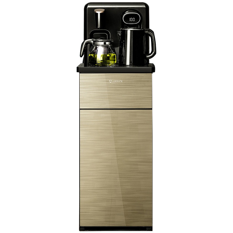 艾美特茶吧机家用全自动智能遥控双出水冷热型饮水机 多功能办公室家用立式下置水桶 煮茶烧水电水壶YD521