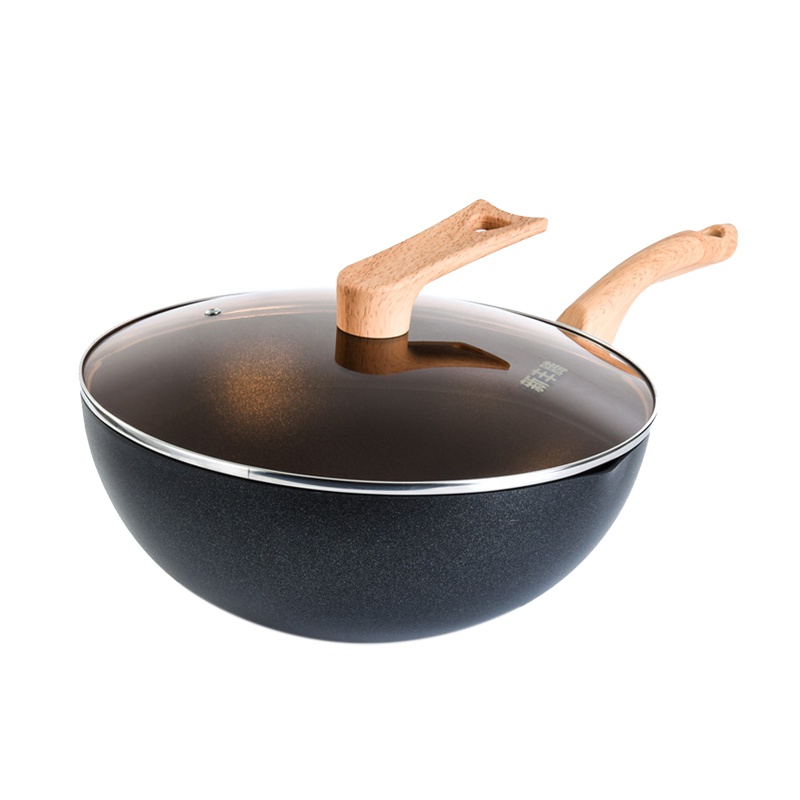新丰腾创意炒锅回味系列平底锅炒菜锅不粘锅家用颠锅电磁炉燃气灶适用
