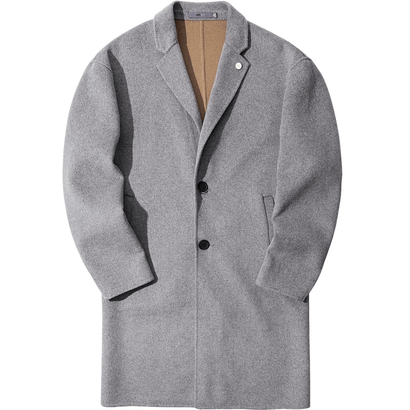 黑鲸 HLAJEANS异色双面呢大衣男冬款休闲呢子大衣男CWDAJ48002A