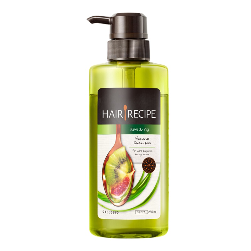 Hair Recipe 日本发之食谱洗发水无花果清爽丰盈280ML 空气感无硅油控油水果洗发露