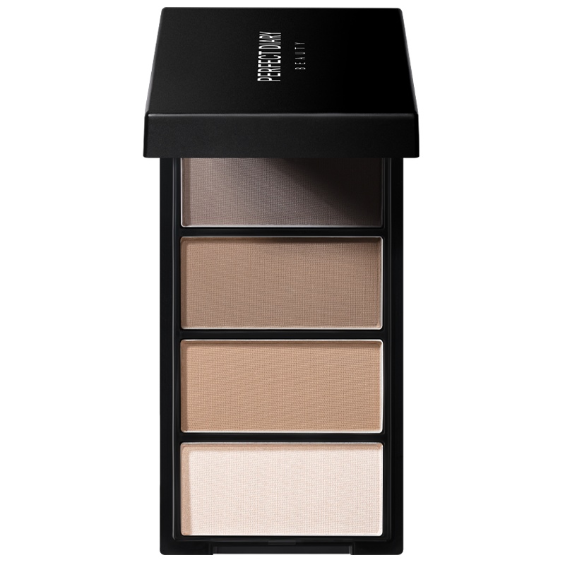 完美日记 PERFECT DIARY立体造型四色眉粉(防水防汗自然不易脱色持久眉笔)