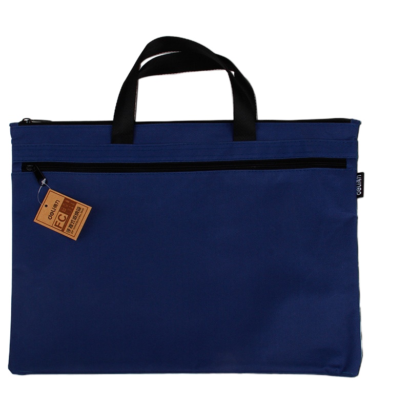 得力5840 帆布手提袋文件袋A4