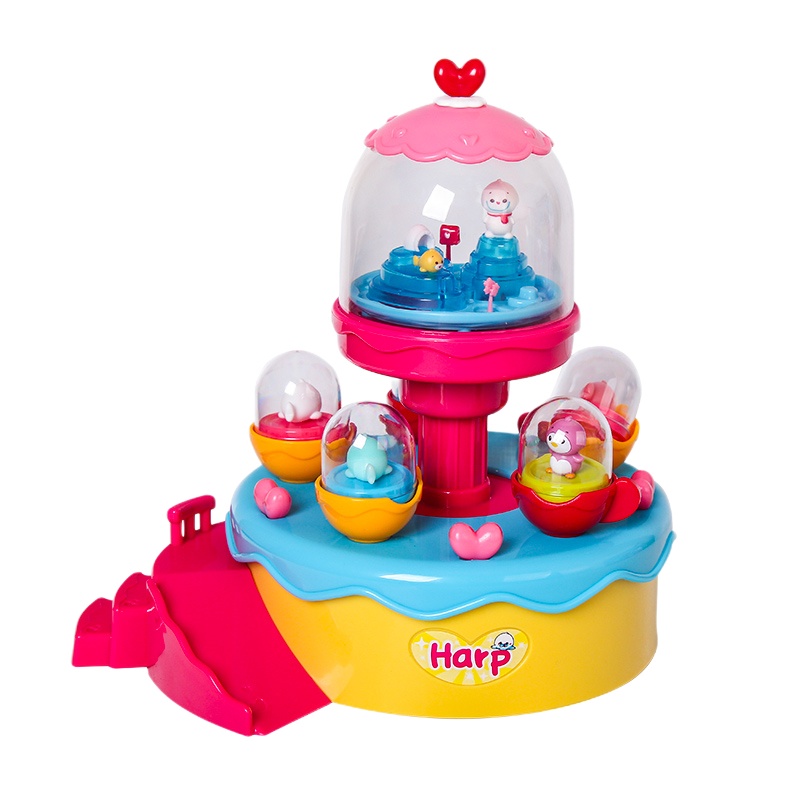 韩国toytron进口小海豹梦幻雪球乐园diy制作音乐女孩过家家玩具32275
