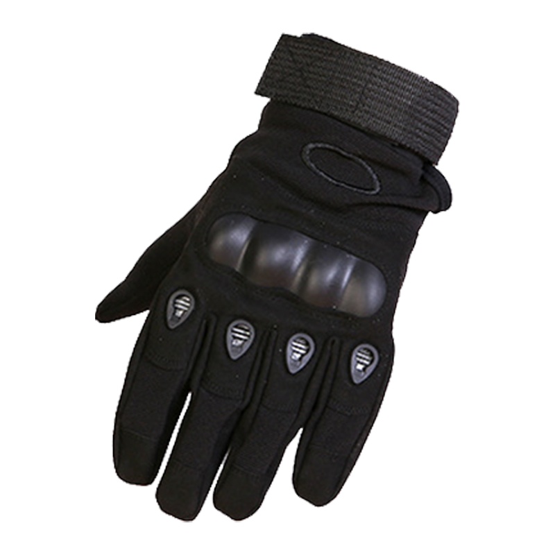户外运动特种兵军迷手套战术训练手套开车防滑骑车手套器械健身格斗训练全指手套山地车骑行手套黑色