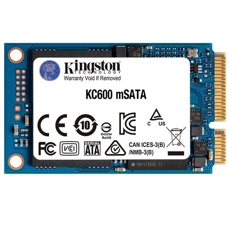 金士顿(Kingston) 512GB SSD固态硬盘 mSATA接口 KC600系列 MINI固态(mSATA接口)笔记本台式机一体机升级迷你高速固态硬盘