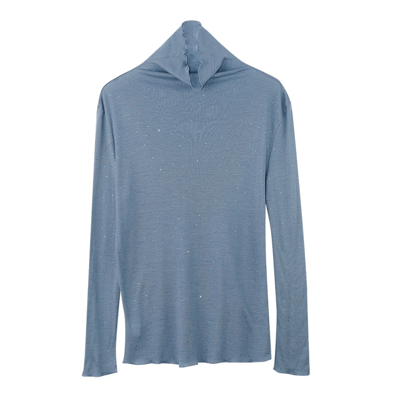 金菊秋冬新款毛衣女纯色高领套头百搭打底衫修身纯羊毛上衣