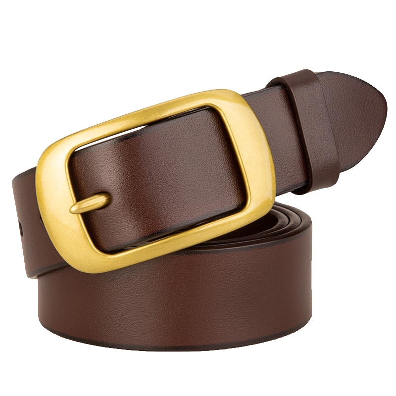 牛当家(CattleOWN)皮带男真皮青年针扣百搭中年纯牛皮头层韩版腰带男3129