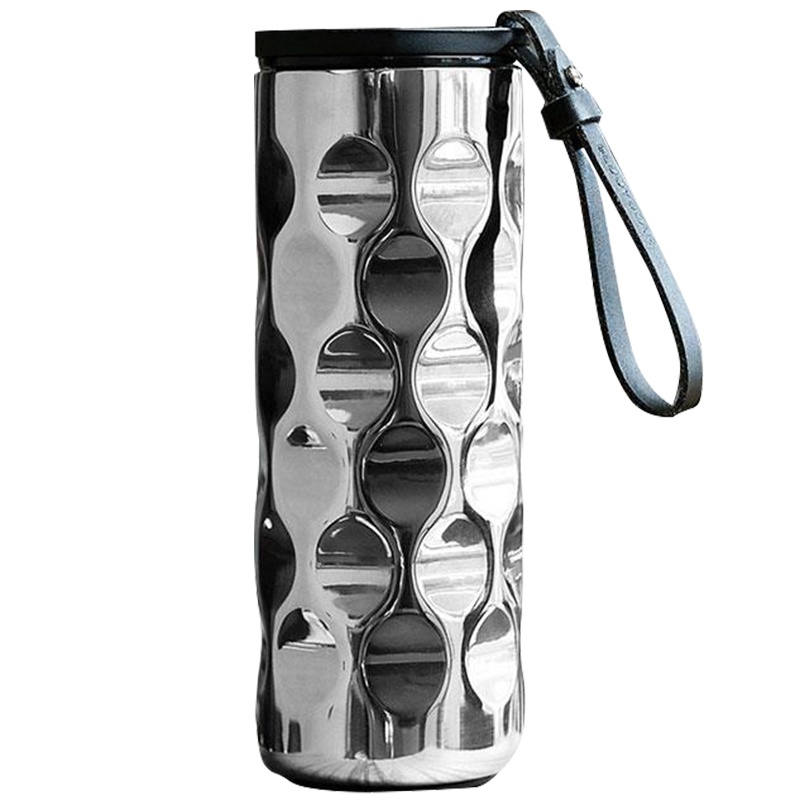 杯具熊保温杯(波浪杯)银色