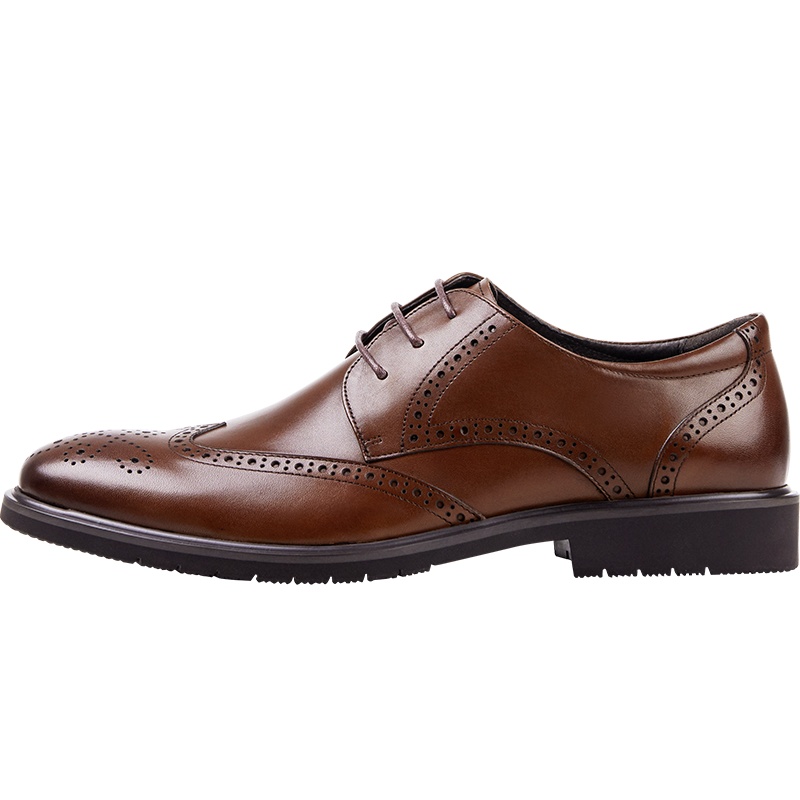 七面男士布洛克德比皮鞋CC703C01