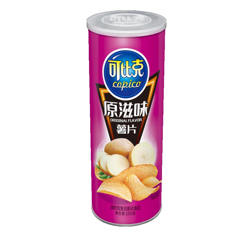可比克 薯片105g*1罐混合口味