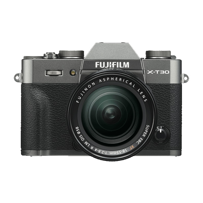 富士(FUJIFILM)X-T30/XT30 微单相机 单镜头套装 雅墨灰(18-55mm镜头) 2610万像素 4K视频 蓝牙WIFI