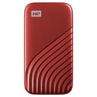 西部数据(WD) 500GB Type-C 移动固态硬盘(PSSD)My Passport随行SSD版 500G 星火红
