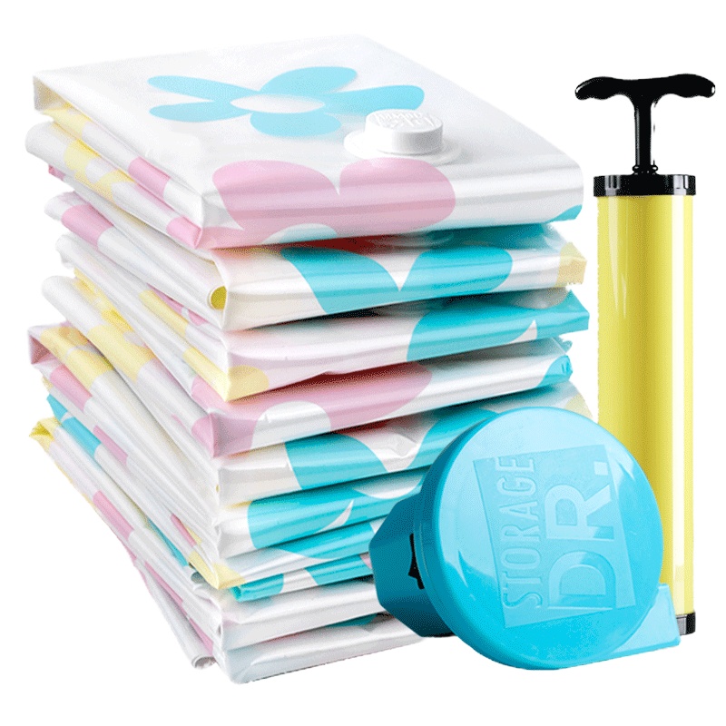 收纳博士装12斤到14斤棉被的真空压缩袋5个特大号配电泵手泵装13斤被子的真空收纳袋真空袋yasuodai