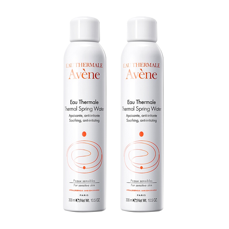 法国进口 雅漾(Avene)舒护活泉爽肤水大喷雾300ml/瓶 定妆化妆水补水保湿 润肤调理舒缓肌肤 两瓶装