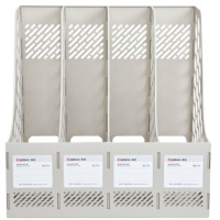 齐心(Comix) 四联文件架 B2174 灰色