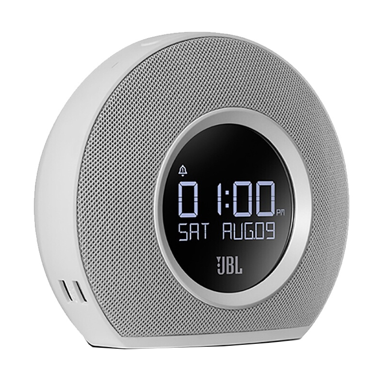 JBL HORIZON 2音乐地平线二代 桌面音箱 卧室迷你音响 蓝牙立体声多媒体音箱 带闹钟收音机充电 夜灯 灰色