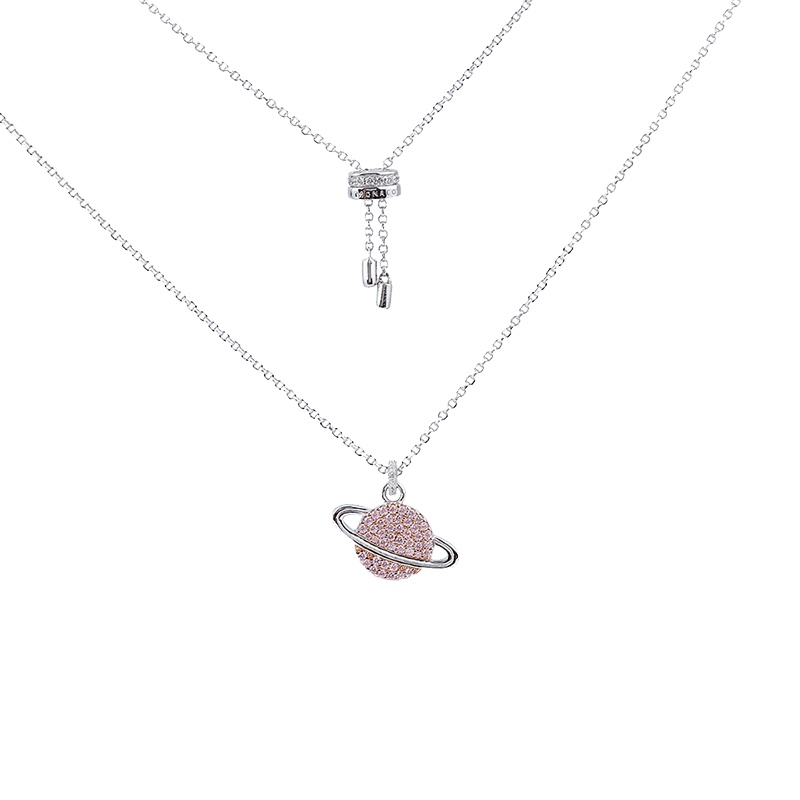 APM Monaco银镶晶钻星球项链女气质颈链 吊坠锁骨链 礼物送女友