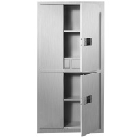 鑫虎威 不锈钢保密柜文件柜档案柜保险柜密码柜通双节带暗抽国宝锁