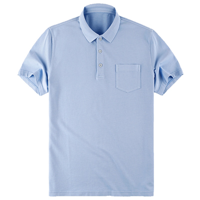 布先生新款纯棉短袖T恤 纯色翻领休闲男士上衣夏装 AF10090