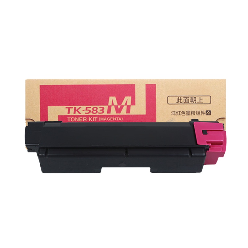 艾洁 TK583M粉盒红色 适用 FS-C5150DN P6021cdn TK583复印机碳粉