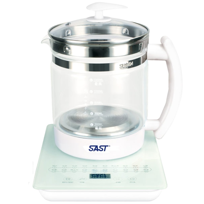 先科(SAST)养生壶燕窝壶1.5L花茶壶煮茶壶炖燕窝全自动多功能玻璃煮茶器电水壶电热水壶XH-910A无滤网
