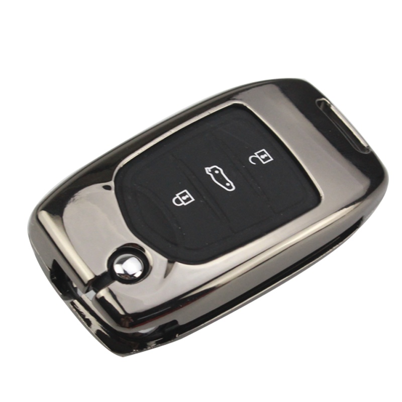 尤利特宝骏钥匙扣钥匙包宝骏510 310W 530钥匙包扣1.5T宝骏560 730 E100汽车钥匙套壳(黑色)带灯型