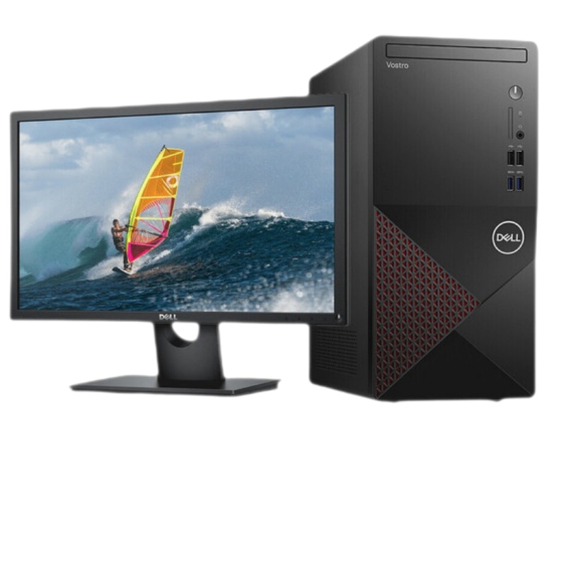 戴尔(DELL)成就3890 高性能 商用办公 台式机电脑 19.5英寸屏 (Intel i5-11400 8GB 256GB 集显 无光驱 网络同传)