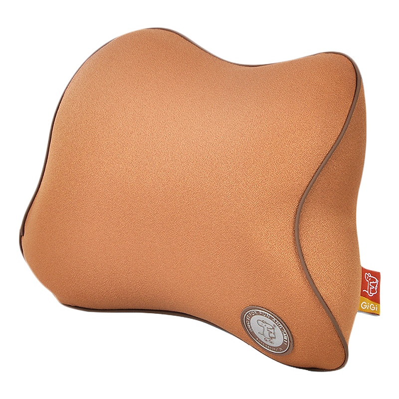 吉吉(GiGi)汽车头枕G-1510太空记忆棉变频按摩头枕 车用颈枕土豪金