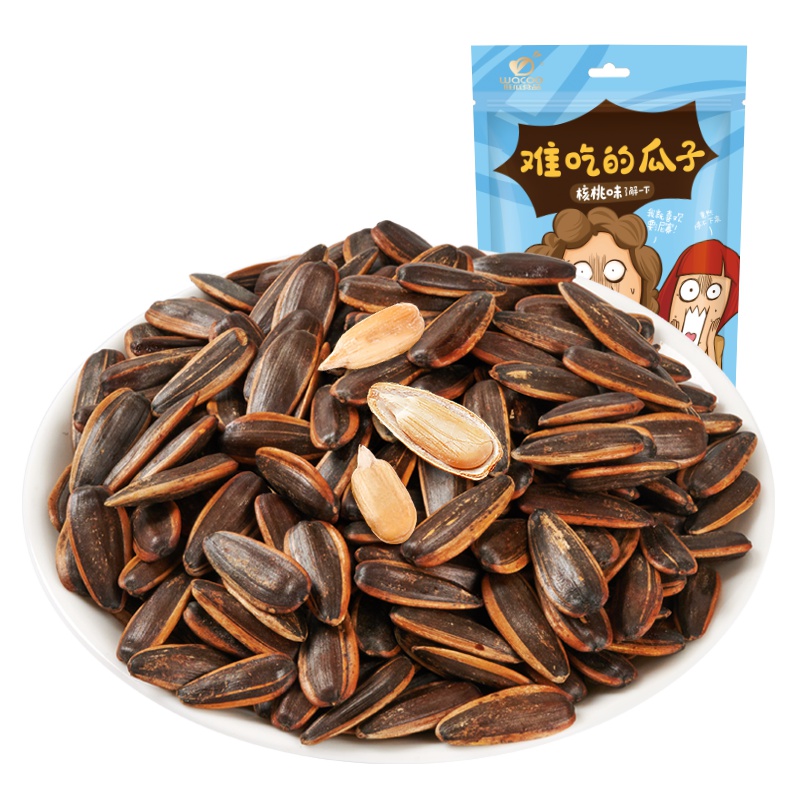 旺瓜难吃的瓜子核桃味葵花籽大颗粒香瓜子坚果炒货零食500g/袋