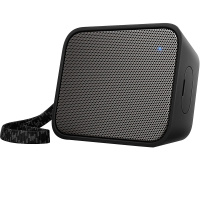飞利浦(PHILIPS)BT110黑色/ 蓝牙音箱便携户外运动防水迷你小音响 手机/电脑低音炮蓝牙4.0 黑色