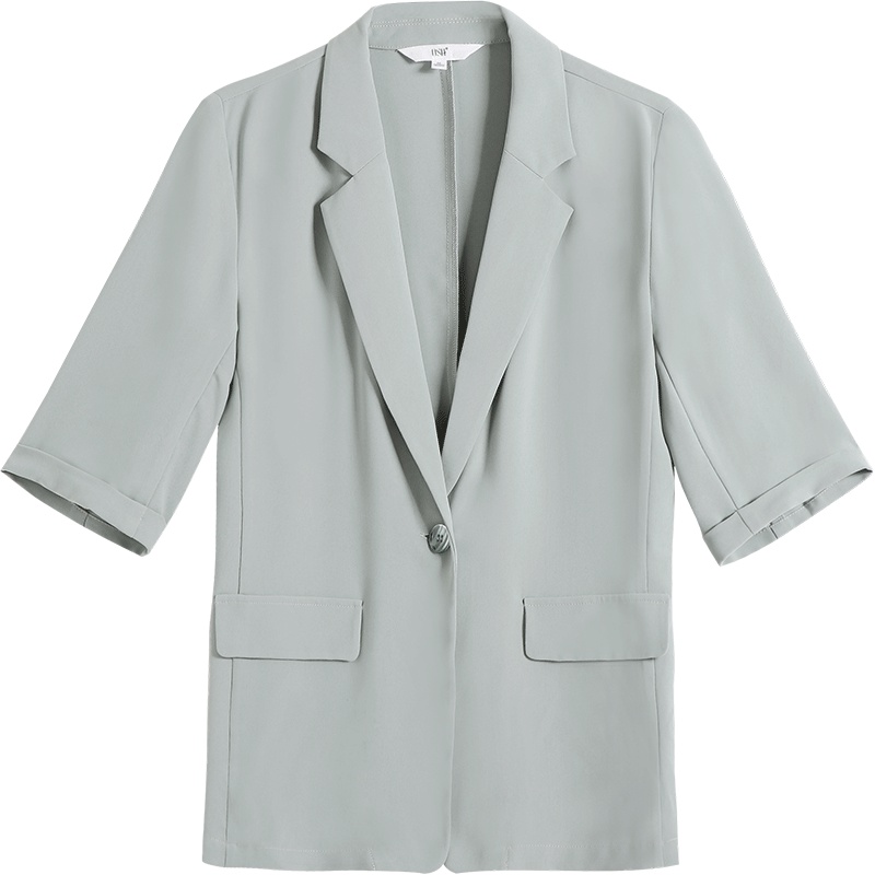 OSA欧莎外套女夏2019新款韩版宽松休闲西装短外套bf百搭时尚