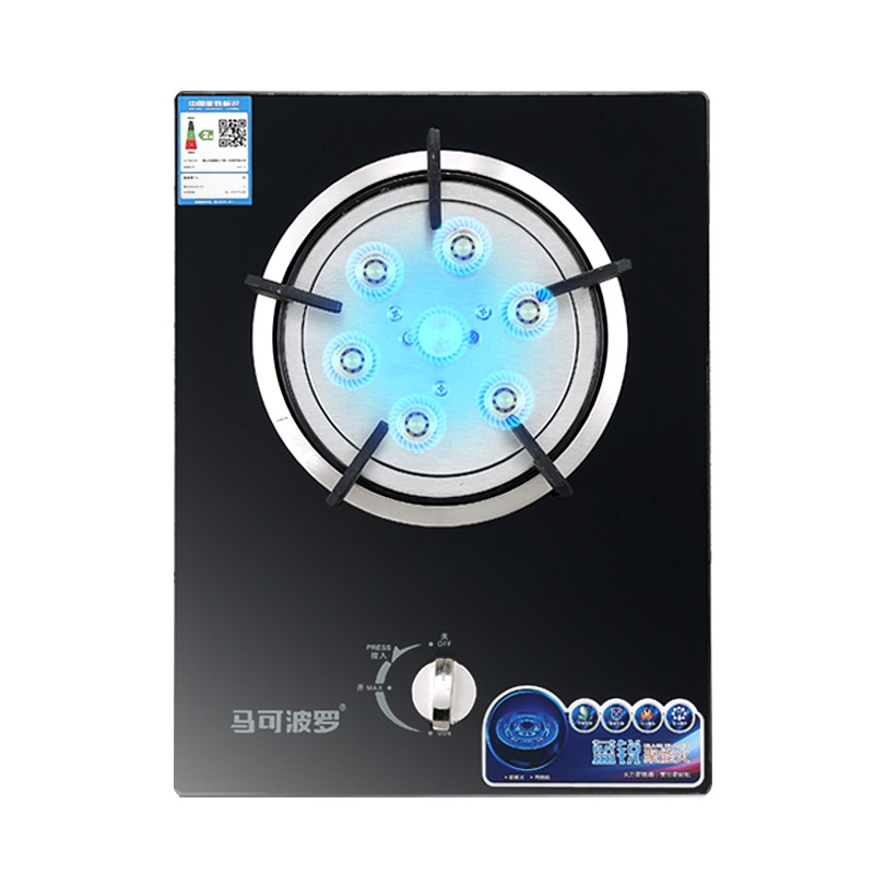 马可波罗 燃气灶单灶4.0KW七腔大火力台嵌两用爆炒猛火节能煤气灶炉JZY-Q03(141) 液化气