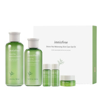 悦诗风吟(Innisfree)绿茶水乳套绿茶精萃水乳护肤套装 补水保湿 绿茶水乳5件套盒[清仓]