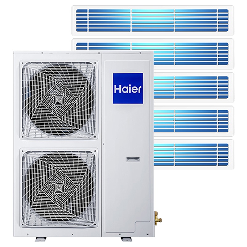 [热卖]海尔(Haier)6.4匹一拖五冷暖直流变频自清洁多联机客厅家用中央空调RFC160MXSAVA(G)三菱电机