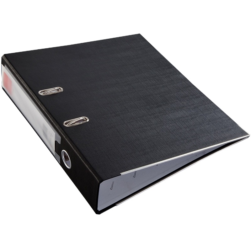 齐心A106A 经济型快劳夹/文件夹A4 3寸 黑色