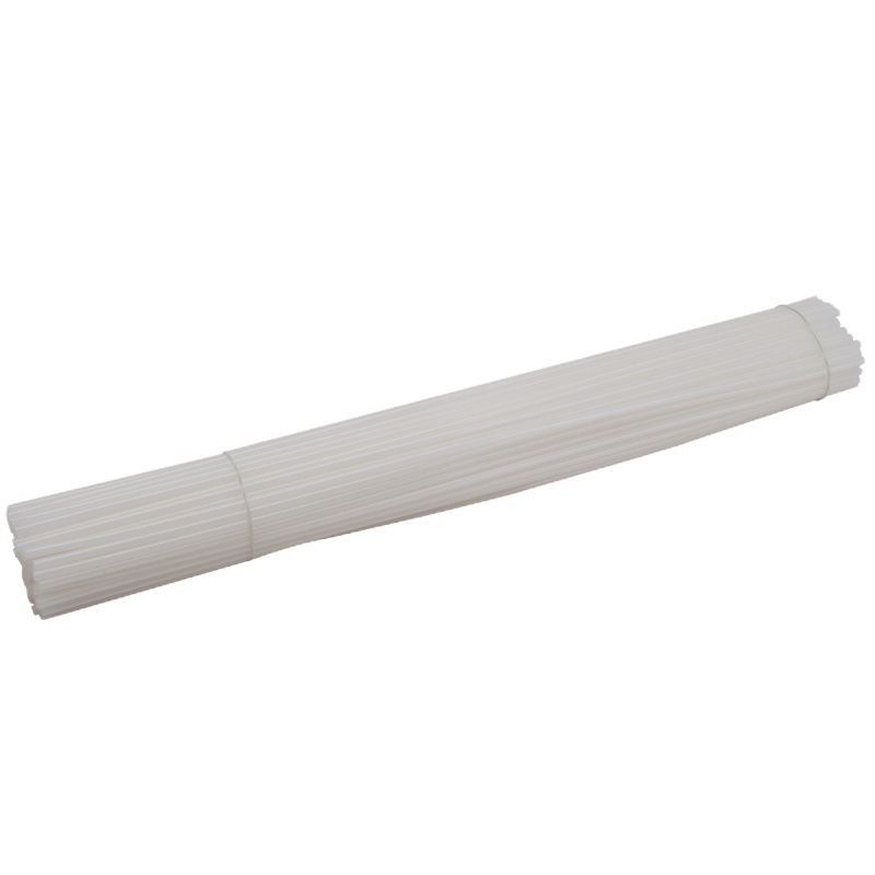 得力(deli)尼龙装订管装订铆管(透明)(100支/盒) 财务装订机专用透明装订铆管3832