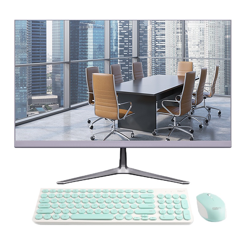 宁美国度(mayn)A24G1 23.8英寸一体机R3 2200G游戏娱乐台式机电脑全套