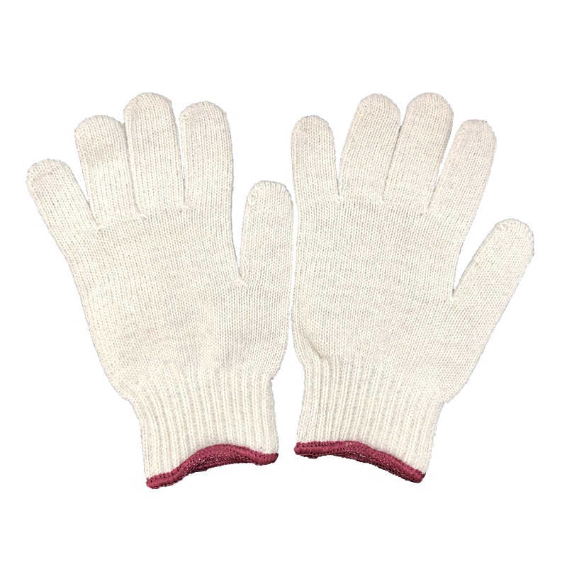 冰禹 SNll-106 劳保手套 棉纱棉线 尼龙耐磨 防护线手套 防滑加厚耐用 加厚耐磨粗线700克 12双装