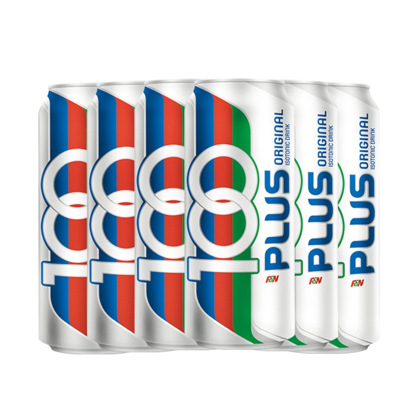 马来西亚进口运动饮料冲劲(100PLUS)原味功能饮料325ml*6罐