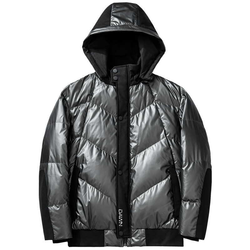 千纸鹤短款羽绒服男2019冬季新款韩版休闲连帽保暖男士外套60138