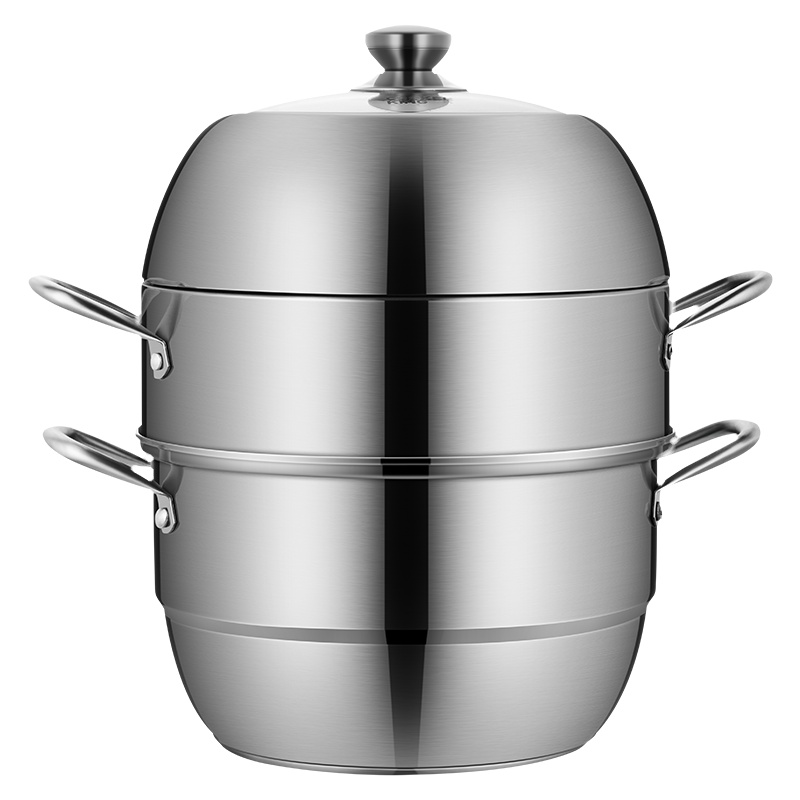 炊大皇 COOKER KING 蒸帮手不锈钢三层蒸锅 28cmZG28BS