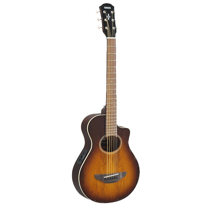 雅马哈(YAMAHA)APXT2EWTBS薄箱体缺角电箱儿童旅行民谣吉他半透明油漆涂装34寸奇异烟色渐变