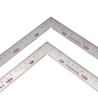 直角尺90度闪电客不锈钢多功能加厚阳角尺直尺250x500mm拐尺 250x500mm(厚度2mm)