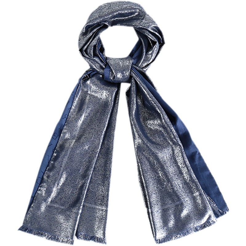 BVLGARI 宝格丽 女款LOGOMANIA系列丝/羊毛披肩 242925